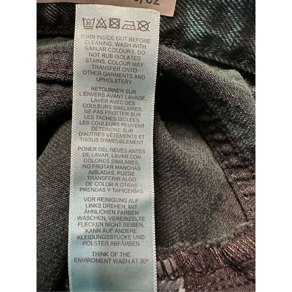 ASOS women’s green black denim jeans size 9/10. #42-1055 - Picture 5 of 5